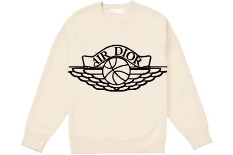 Dior x Jordan Wings Sweater Natural Men's 